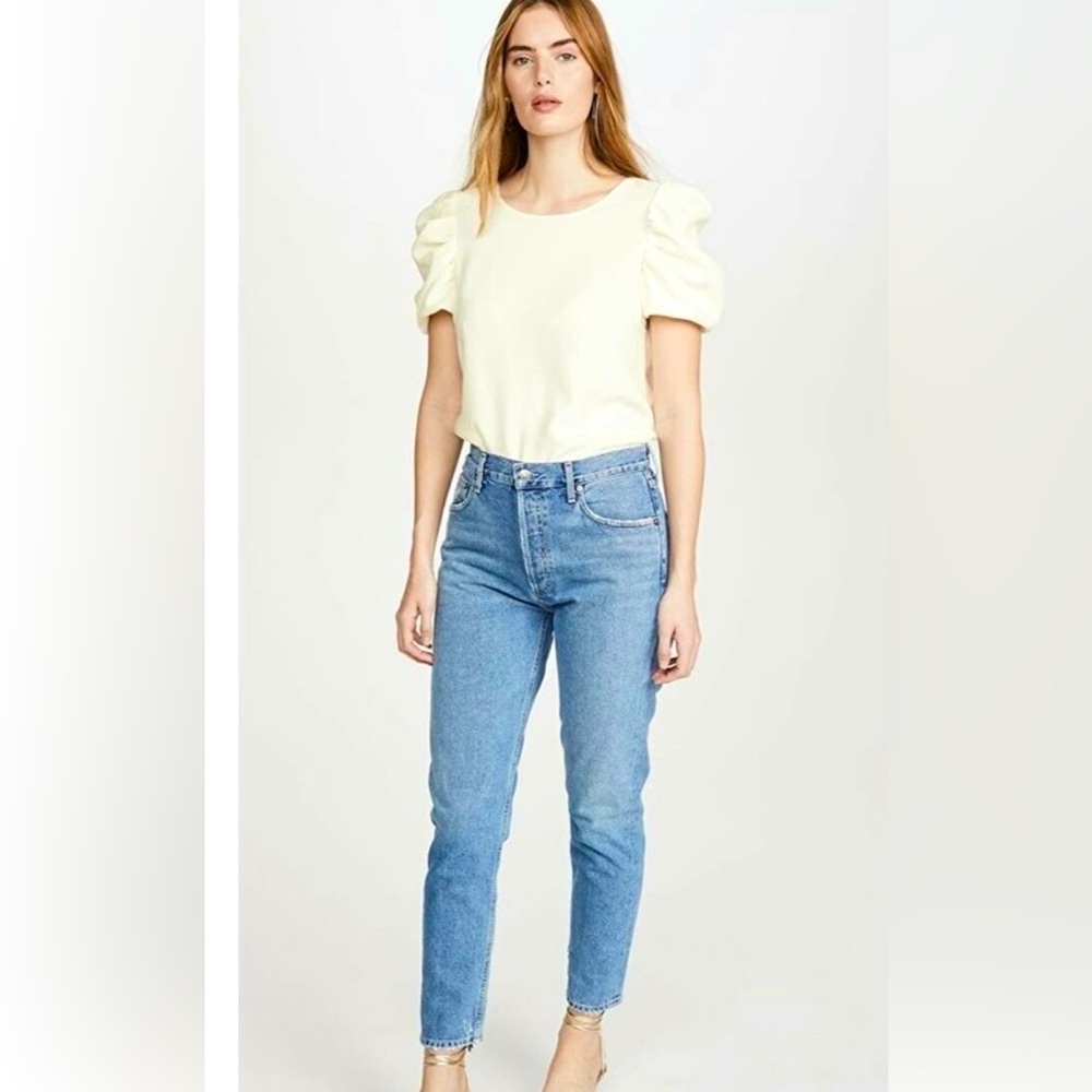 Amanda Uprichard Oregon Puff Sleeve Top NWOT